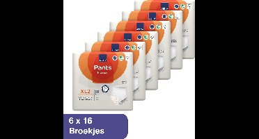 Abena Pants Premium XL2 - 96x Absorberend Broekje, te Dragen als Gewoon Ondergoed - Voor het Verlies van de Hele Blaasinhoud en (Dunne) Ontlasting - Heupomvang 130-170 cm - Absorptie 1900 ml