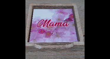 Onderzetters mama-moederdag set van 6 verschillende