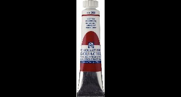 Plakkaatverf - 302 Donkerrood - Gouache extra fine - Talens - 20 ml