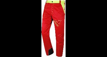 Francital Prior kettingzaagbroek klasse 1 - rood/geel - Maat: M - Rood Geel