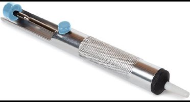 Velleman krachtige desoldeerpomp, manueel, grijs/blauw