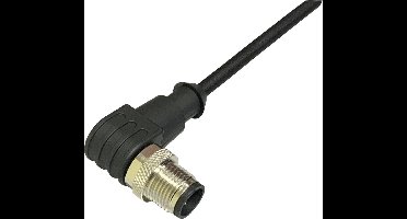 BKL Electronic 2702027 Sensor/actuator aansluitkabel M12 Aantal polen: 3 Stekker, haaks 2 m 1 stuk(s)