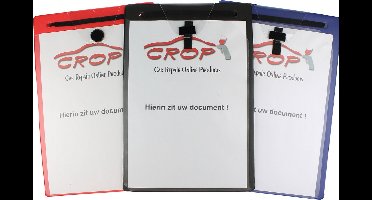 Werkorderfoedraal PREMIUM A4 met sleutelvak per 10 stuks - Zwart