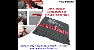 Auto Interieur Demontage Set inclusief Opbergtas