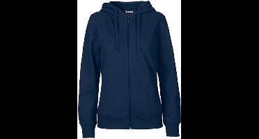 Fairtrade Ladies Zip Hoodie met capuchon Navy - XL