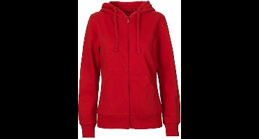 Fairtrade Ladies Zip Hoodie met capuchon Red - XL