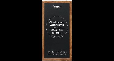 Europel - krijtbord - houten lijst – muurdecoratie – tekenbord - 50x100cm