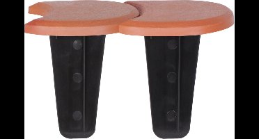 3x stuks kunststof graskant/tuin rand/kantopsluiting terracotta losse elementen met een totale lengte van 11,4 meter