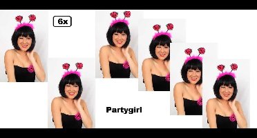 6x Diadeem Party girl - Uitdeel festival thema feest fun vrijgezel themaparty verjaardag vrijgezellenfeest