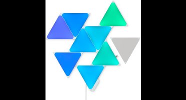 Nanoleaf Shapes Triangles Starterkit - Slimme Verlichting - 9 LED/RGB Panelen - Siri, Google, Alexa