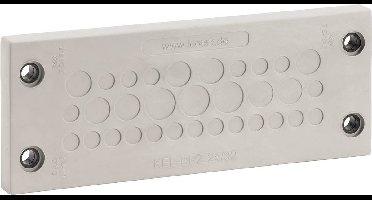 Icotek KEL-DPZ 24/15 Kabeldoorvoeringsplaat Klem-Ø (max.): 12 mm Polyamide, Elastomeer Grijs, Zwart 1 stuk(s)