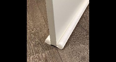 *** Dubbele Tochtrol Aanpasbaar - 95 cm, Wit - van Heble® ***