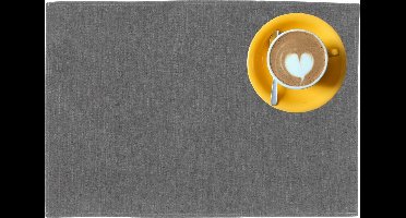 Outdoor buiten placemat Kiko - Donkergrijs - 30 x 45 cm - 4 Stuks