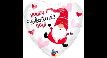 Folieballon Valentine’s Day Gnome 45 cm