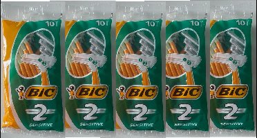 Bic - Scheermesjes - Comfort 2 - 5 x 10 (50) stuks - Voordeelverpakking
