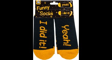 Paperdreams - Sokken met tekst: Yeah! I did it!