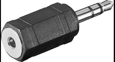 Goobay 11898 adapter 3.5 mm 2,5 mm Zwart