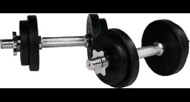 Gorilla Sports Dumbellset - Halterset - Rubber - 20 kg
