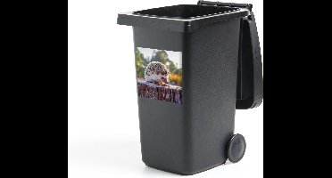 Container sticker Egel - Boomstronk - Zon - 40x40 cm - Kliko sticker