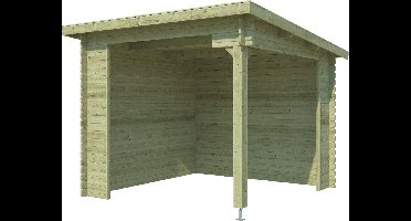 Overkapping Lara 275x275 - Olijfgroen Geïmpregneerd