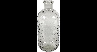 Countryfield Bloemenvaas Cactus Dots - grijs transparant - glas - 15 x 35 cm