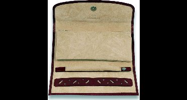 WINDROSE sieradendoos Merino Jewellery Roll Red rood