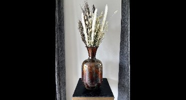 Droogboeket grassen mix groen - 77 cm hoog