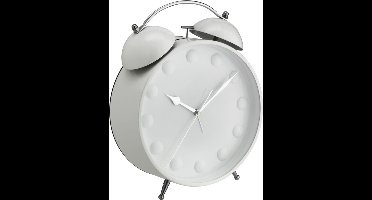 TFA 60.1022.02 - Wekker - Analoog - Stil uurwerk "Sweep" - Alarm - Metaal - Glas - Wit