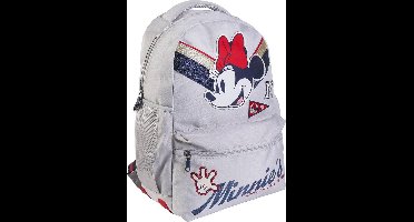 Schoolrugzak Minnie Mouse Lichtgrijs (30 x 13 x 44 cm)