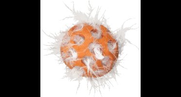 JW Cataction Feather Ball - Speelgoed voor katten - Kattenspeelgoed - Kattenspeeltje - Oranje - ø 5,5 cm