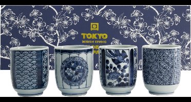 Tokyo Design Studio Theekopjes Cadeau Set 4pcs 8×7.9cm 160ml