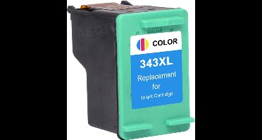 Inktcartridges Geschikt voor HP 343 XL Inktcartridges | Geschikt voor HP PSC 1510, 1610, DeskJet 460, 5740, OfficeJet H470, Photosmart 2575, 2610, C3100, C3180 - multipack - Inktpatronen - inkt