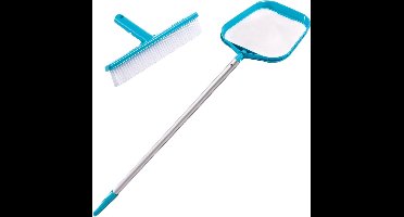 Intex zwembad reinigingsset met telescoopsteel - schepnet en borstel - max 239 cm