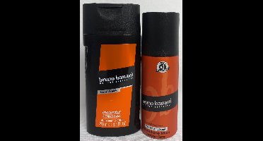 Bruno Banani - Absolute Man - Set - Douchegel Flacon 250 ml & Deodorant Bodyspray 150 ml - Kado Tip !!