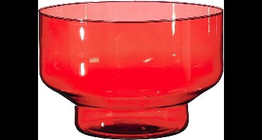 Mica Decorations Fallon Vaas - 29x29x20 cm - Glas - Rood