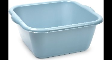 Afwasbak teil - 10 liter - licht blauw - kunststof - 36 x 34 x 14,5 cm