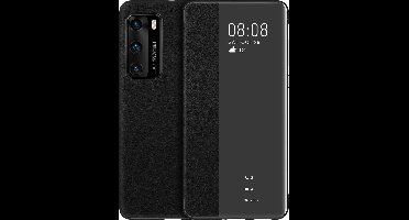 Huawei Smart View Flip Cover voor de Huawei P40 - zwart