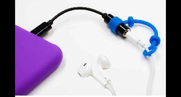 Mic-Lock Mates - Mates 6 Pack - Veelzijdige Siliconen Kabelhouder - Blauw