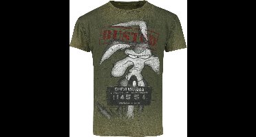 Looney Tunes Wile E. Coyote - Wanted Heren T-shirt - groen - XXL
