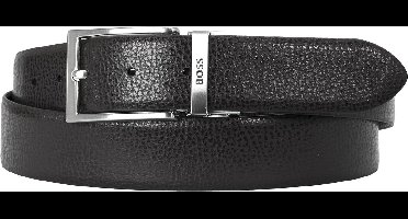 BOSS leren heren riem - zwart