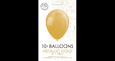 Ballonnen - Goud - Metallic - 30cm - 10st.