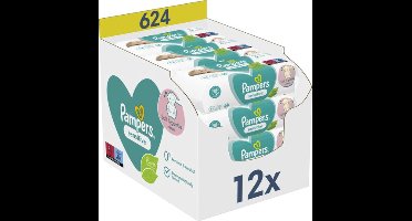Pampers Sensitive Billendoekjes - 624 Stuks