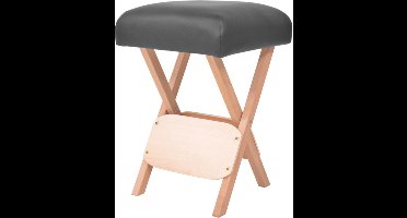 Massagekruk met 12 cm dikke zitting 2 bolsters inklapbaar zwart