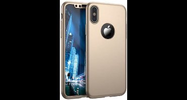 360 bescherming harde hoes + gehard glas voor iPhone XS Geld