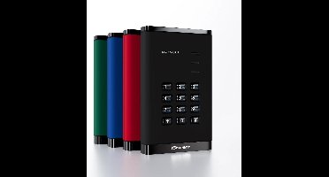 iStorage diskAshur3 SSD – externe Solid State Drive – 512GB – USB – 256-bit – Zwart