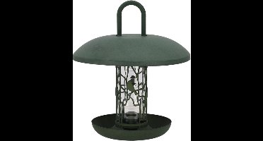 Best for Birds Notensilo Merel - met schotel - gerecycled kunststof - 27 x 30 cm - vogel voedersilo voor noten