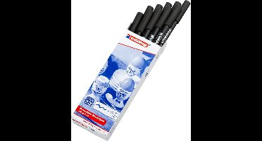 edding 4200 porseleinstift - zwart - 10 pennen - penseelpunt 1-4 mm - viltstift voor het schilderen en decoreren van keramiek, porselein - vaatwasmachinebestendig, lichtechte inkt, sneldrogend