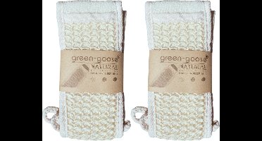 green-goose® Natuurlijke Rugscrubber Sisal | 2 Stuks | Biologisch Afbreekbaar | Rugspons | Rugschrobber