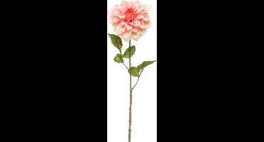 Emerald - Kunstbloem Dahlia 72cm peach - Kunstplant voor binnen