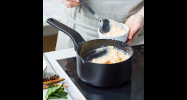 Greenpan Essence Steelpan met Keramische Antikleeflaag met 2 Tuiten - PFAS vrij - Ø 16cm